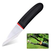 Scharfes Gartenmesser aus rostfreiem Stahl für Gartenarbeit, Obstbäume und Veredelung