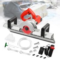 Hochleistungsfliesenschneider mit 1200W und Drehzahl von 13000 U/Min für Fliesenreparatur, Nassschneider mit Metallklinge und Wasserabsaugung