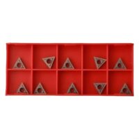 Hartmetall-Dreheinsätze 10-teiliges Set für CNC-Drehmaschine, Edelstahlbearbeitung mit hoher Grifffestigkeit und starker Abnutzung