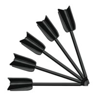 ACONDE Epoxidharz Mischpaddel, 5 Stücke Farbrührer für dicke Flüssigkeiten und Farben