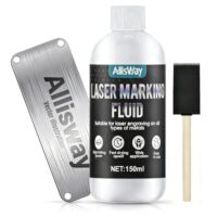 AllisWay Lasermarkierungsflüssigkeit, Lasermarkierungspuder, Laser Markierungsspray für Metall, 150ML - schnell trocknend und leicht zu waschen