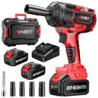 Avrhit Akku Schlagschrauber 1300N.m mit zwei 4000mAh-Akkus, 1/2 Zoll Bürstenloser Drehschlagschrauber kompatibel mit Makita Akku 18V für Auto LKW und Traktorreifen