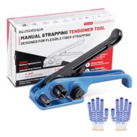 BAOSHISHAN Umreifungsspanner für 13-25mm Faserband, All-in-One-Anzieh- und Schneidfunktion - Werkzeug für Haushalts- und Heimwerker
