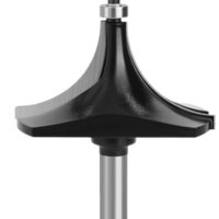 Drehmaschine 12mm Rundfräser mit 1/2 Zoll Schafte für große Ecken zum Kantenfräsen in der Holzbearbeitung, klassischer Fräser (12.7mm)