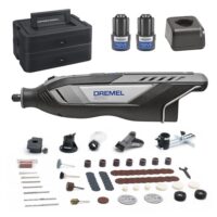 Dremel 8250 12V Akku-Rotationswerkzeug mit Drehzahlregler und variabler Geschwindigkeit, kompatibel mit allen Dremel Vorsätzen und Zubehörern für verschiedene Anwendungen und Materialien.