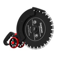 Elektrostahlbeton Säge 410mm, Hochleistung Kreissäge 4000W, Elektronisch Schnitttiefe 165mm, Steinschneidemaschine Nass/Trocken Scheibensäge mit Wasserrohr und Staubunterdrückung