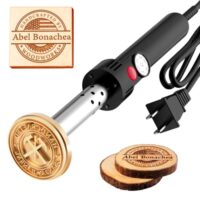 Elektrisches Brandeisen für Holz, Benutzerdefinierter Holzbearbeitungs-Stempel mit Logo/Text, Temperaturgesteuert, DIY-Holzbrennwerkzeug