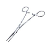 Klemme in Gerader Ausführung, Hakenlöser Zange aus Edelstahl mit geradem Ende und Sägezahndesign für Haustiere und andere Anwendungen