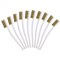 10 Stück Messingbürsten für Haushaltsreinigung, Grill und 3D-Druck, beste Wahl für Schmutz, Rost und Hartflecken entfernen