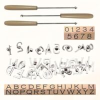 Mini Brandeisen Kit, 26 Buchstaben und 10 Zahlen, personalisierte Brandeisen für Holz, Leder, Hüte, Filz, Rindsleder