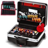 Werkzeugkoffer PARAT CLASSIC KingSize Roll neo CP-7 mit 60 Werkzeugen, Basis Roll-Up Case und Teleskopauszug