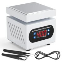 PCB Heizstation, 350W Elektrische Heizplatte Lötstation mit digitaler Temperaturregelung von 0-400°C für Reparatur von Handy-Displays und Komponenten