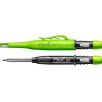 Pica 3030 Dry Automatic Longlife Tieflochmarker, langlebiger Marker mit Spitzer und Halteclip, Spezial-Graphitmine 2.8 mm für den professionellen Handwerker, nachfüllbar, Staub- und Nässenschutz
