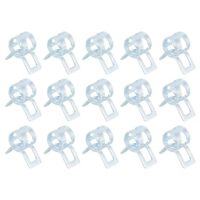 Schlauchschellen, 5.5mm Benzinschlauch Schellen Federband-Typ-Klemmen Kraftstoff/Silikon für Automobilölrohr Wasserrohr Luftschlauch