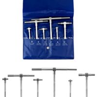 Teleskoplehren in verschiedenen Längen von 8mm bis 150mm, Einstellbar, Set mit 6 Stücken. Praktische Lösung für das Messen von Löchern, Schlitzen und Vertiefungen.