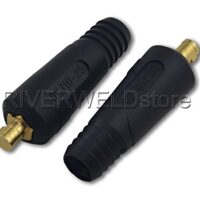 Hochwertige Schweißkabel-Stecker für WIG-Schweißrmaschine, Schnellmontage, Schwarz, 2er-Pack