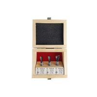 STIER T-Nutfräser-Set 3-teilig für Oberfräsen von Nutensteine oder Sechskantschrauben mit M5, M6 und M8 Gewinden