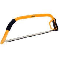 Tolsen Bogensäge mit Sicherheitsgriff und Sägeblätt für trockenes und nasses Holz