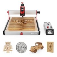 Twotrees TTC450 Ultra CNC-Fräsmaschine, 500 W CNC Holzfräse mit 3-Achsen-Graviermaschine und GRBL Steuerung für verschiedene Materialien wie Holz, Acryl und Aluminium