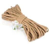 Juteseil aus 100 % natürlicher Jutefaser, stabiles und langlebiges Design, geeignet für Garten, Dekoration, DIY-Projekte und Camping