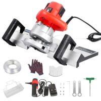 1200W Fliesenschneider Elektrisch, 43 Grad Steintrennmaschine, Fliesenschneider Nassschneider mit 110mm Klinge, 12V Wasserpumpe, Fliesen Gehrungsschneider Steinschneidemaschine für Keramik/Stein