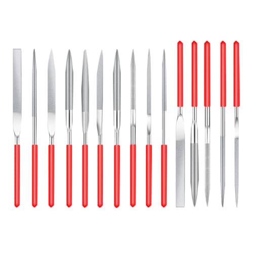 Vielseitiges Mini Feilen Set mit verschiedenen Formen für präzise Arbeiten an Metall, Holz, Schmuck oder im Modellbau.