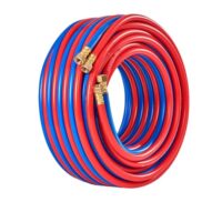 Hoher-Qualitäts-Sauerstoff-Acetylen-Schlauch für Industrielles Sauerstoff-Acetylen-Schneiden, 15 Meter lang, Doppel-Schweißbrennerschlauch mit Kupferanschluss und 8 MM Dick