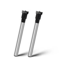 Zwei Forstnerbohrer mit 12mm Durchmesser und 93mm Länge, ideal für tiefe Bohrungen in Holz, Hartholz und Weichholz, Rundschaft für ruhige und sichere Bohrungen