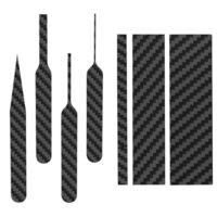 Carbonfaser-Schleifstäbe, 5 mm/15 mm/20 mm Platten + unregelmäßiges Detail-Schleifset für Modellbau und DIY