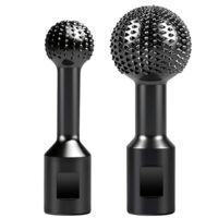 Kugelfräser für Holzbearbeitung, ⌀25mm + 40mm Kugelraspel für Bohrmaschinen, Kugelmeißel Holzraspel Holzfräser geeignet für 115/125 mm Winkelschleife