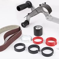 Rohrbandschleifer-Aufsatz aus Edelstahl für das Polieren und Schleifen von Rohren, ideal für Heimwerker und Industrie