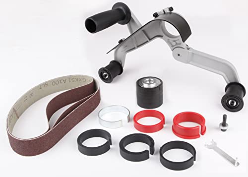 Rohrbandschleifer-Aufsatz aus Edelstahl für das Polieren und Schleifen von Rohren, ideal für Heimwerker und Industrie