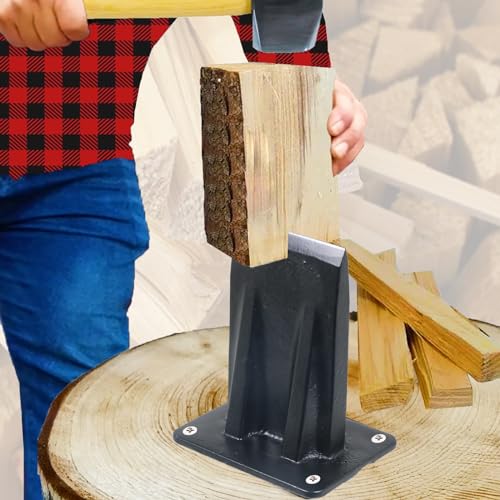 Robuster Anzündholzspalter zum Spalten von Brennholz, mit Holzkeil und Meißel, ideal für Holzbearbeitung und -arbeitnehmer