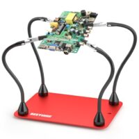 Magnetische Löthilfe für das Löten, Reparaturen und Hobbys mit 4 flexiblen Schwanenhals Armen und Krokodilklemmen