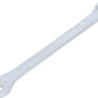 Maul-Ringschlüssel aus Chrom-Vanadium-Stahl mit Verchromung und Koffer glanzpoliertem Oberflächenaussehen, Ringende 15° abgewinkelt, Abtriebsprofil Zwölfkant, entspricht DIN3113-A-Norm