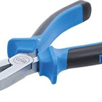 Hochwertige Flachzange BGS 378 für Heimwerker und Handwerker mit 160 mm Größe und vernickelter Oberfläche