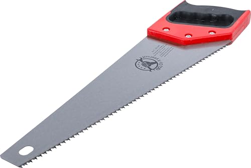 Handsäge, BGS Diy 50340, 400 mm lang, hochwertige Säge mit gehärteten Zähnen und weichem Griff