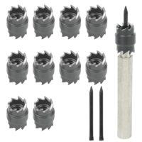 Doppelseitiges Blechlochschneider, 3/8" HSS Spot Weld Cutter Entferner Bohrer Sechskant Blechlochschneider Entferner für Power Drill Punktschweißen