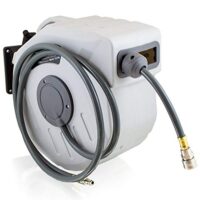 Druckluft Schlauchtrommel automatik mit 1/4" Zoll Anschluss für Wandmontage (20m)