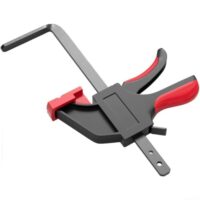 F-Typ Schienensäge-Führungsschienenklemme, 90 kg Spannkraft, Schnellspanner, Kohlenstoffstahl und Faser-Kunststoff, Holzbearbeitungswerkzeug