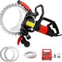 Eine hochwertige Betontrennsäge mit 9500W-Motor und Staubunterdrückung für Stein, Betonstahl und Ziegel. Metalltrennmaschine mit hoher Leistung und problemloser Arbeit bei schwierigen Aufgaben.