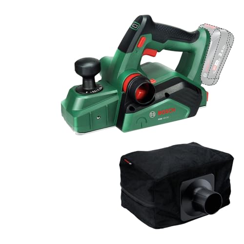 Bosch 18V System Akku-Hobel PHO 18V-20 mit flexiblen Hobeln aus verschiedenen Winkeln, einfacher Messerwechsel und inklusive Staubbeutel
