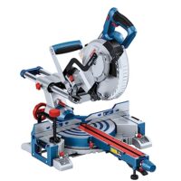 Bosch Professional 18V System BITURBO Akku Kapp- und Gehrungssäge mit Kreissägeblatt, Werkstückauflagen und Staubbeutel