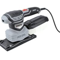 Brüder Mannesmann Elektroschwingschleifer, 250 Watt, mit Hubzahl und Staubfangkassette für effiziente Arbeit in Haushalten oder kleinen Gewerben