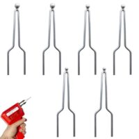 6 Stück Brandmalerei-Drahtspitzen, Pyrographie Drahtspitzen Set, hochohmige Holzbrennerspitzen mit 2.5mm 2mm 1.5mm Kugelspitzen für detaillierte Gravuren und feine Linienzeichnungen auf Holz, Leder und Kürbissen