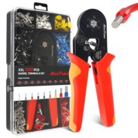 Crimpzange Aderendhülsen Set für 0.08-16mm², Crimping Pliers & Aderendhülsen Set für Heimwerker und industrielle Bedarf Presszange 16mm2
