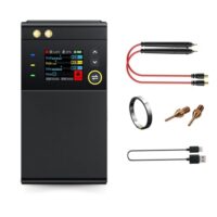 Punktschweißgerät für Akkus, SWM-10 Handheld Punktschweißgerät Tragbares DIY Mini Punktschweißgeräte Akkupack Schweißwerkzeug mit Doppelimpuls-Punktschweißtechnologie und 5000-mAh-Lithiumbatterie