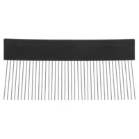 Breiter Strukturkamm aus Edelstahl für Wandmuster und Feinputz, ideal für DIY-Projekte und Innenausbauten