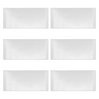 6 Stück Linsenabdeckungen für Sandstrahlkabinen, transparente selbstklebende Fensterschutzfolie mit hochauflösender Sicht