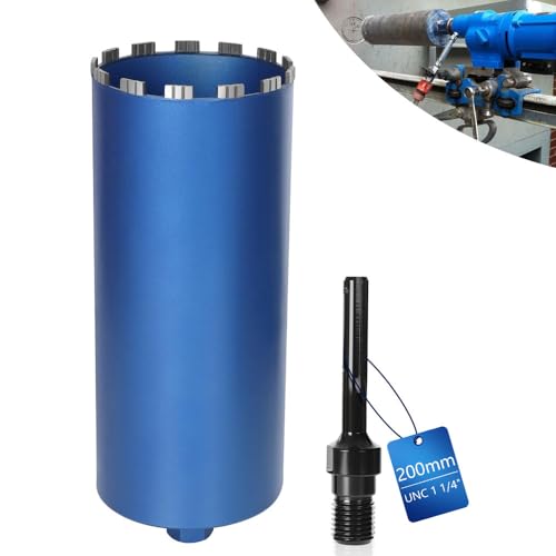 Diamantbohrkrone mit Turbobereich, ideal für Hartmaterialien wie Beton und Granit